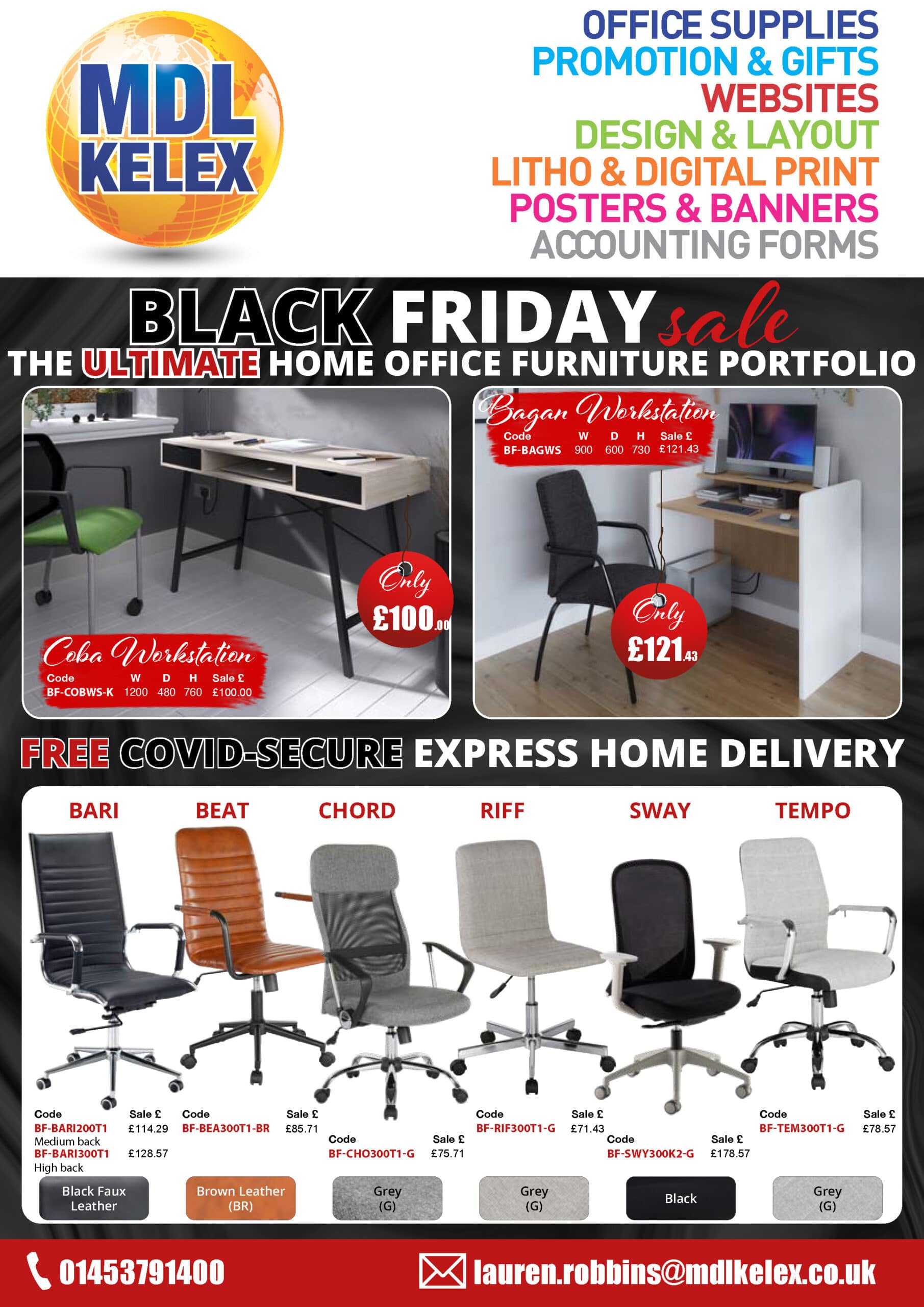 Black Friday Furniture Promotions MDL Kelex Printing Services